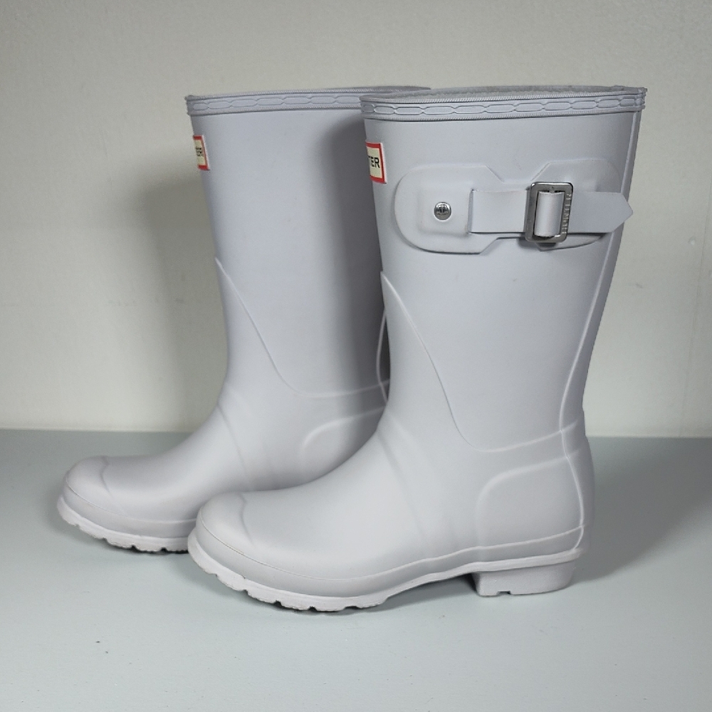 Hunter Women's Original Short Rain Boots in Gray‎ 5